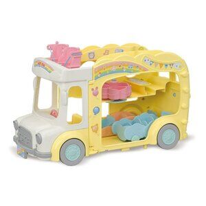 Calico Critter Sylvanian Family Rainbow Fun Nursery Bus
